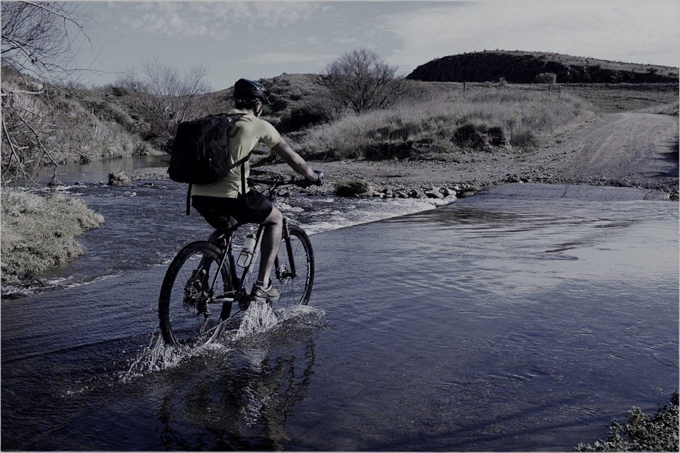 Andando en bicicleta
